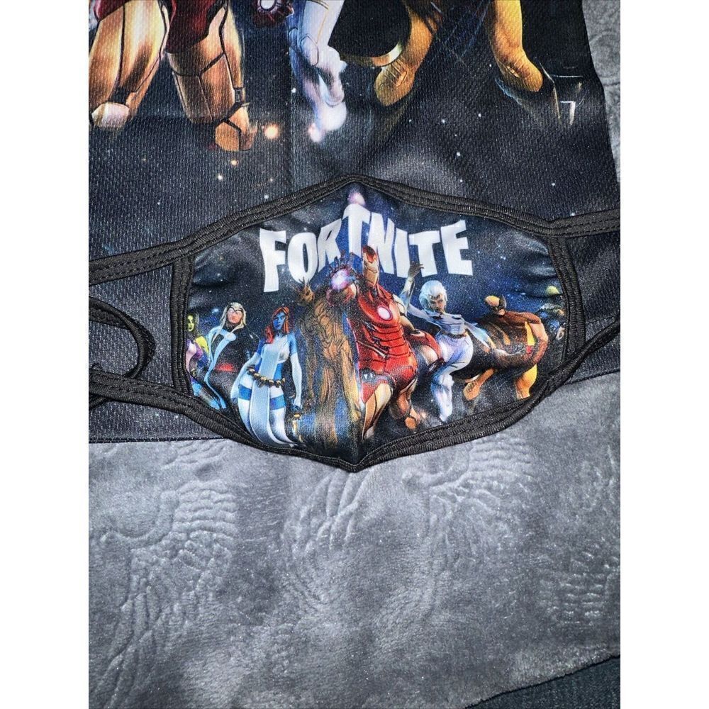 Fortnite teens Shirt Small Graphic Tee Shirt. comes with 2 facemask. M - Picture 3 of 6
